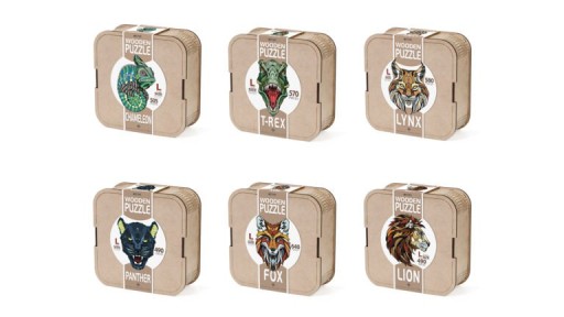 Eco Wood Art Wooden Jigsaw Puzzle Lynx size L, 1775, 47.3x37.5x0.5cm