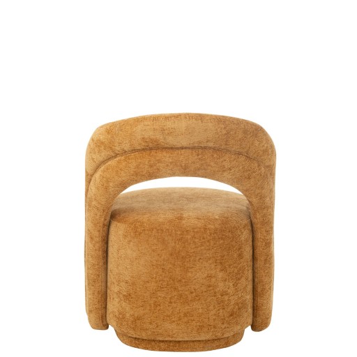 J-Line stoel Accent stoel - textiel - oker