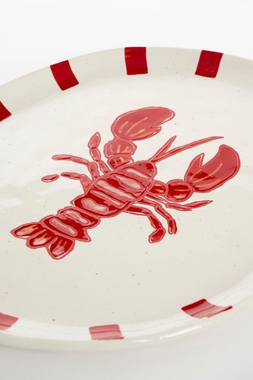 Ariane Servingboard - L41 x B31 X H3 Cm - Stone goods - Red