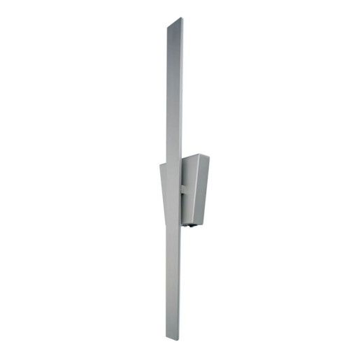LED wall lamp "Trevor" nickel matt, wall lamp made of metal and plastic in nickel matt, with firmly built -in LEDs, wall lighting inside 62 x 10 x 4.5 cm