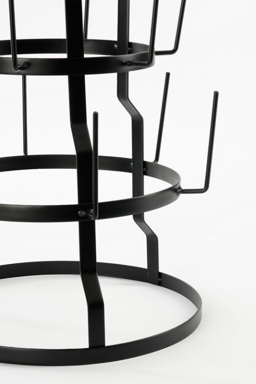 Mug rack - H50 x Ø34 cm - Metal - Black