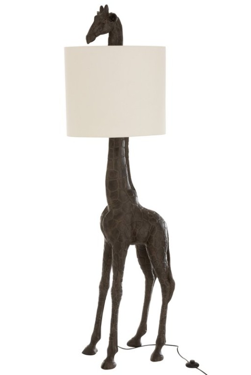 J-Line lamp Giraffe - polyresin - dark brown