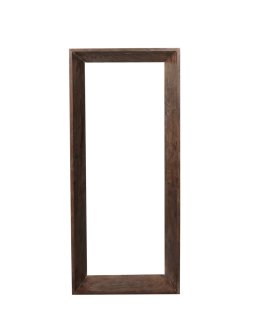 Kyro Brown Acacia Wood Rectangle Mirror Small
