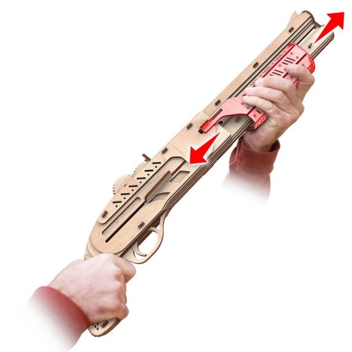 Mr. Playwood 3D Wooden Puzzle, Shotgun, 10102, 65x7x15,3