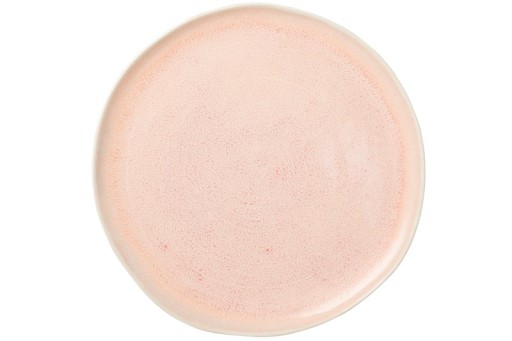 J-Line Lara plate - porcelain - salmon - large