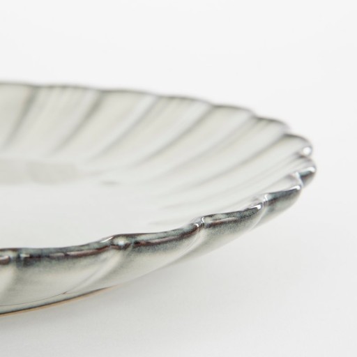 Corfu Breakfast plate - H3 x Ø21 cm - Ceramic - Gray