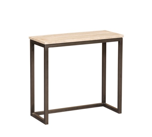 Zoah Black Travertine Rectangle Sidetable SV3