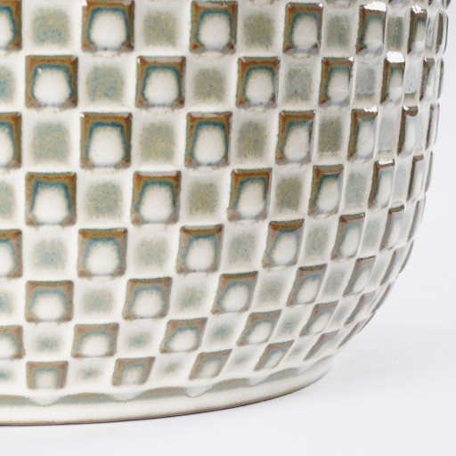 Daan Bloempot - H21 x Ø22 cm - Wit