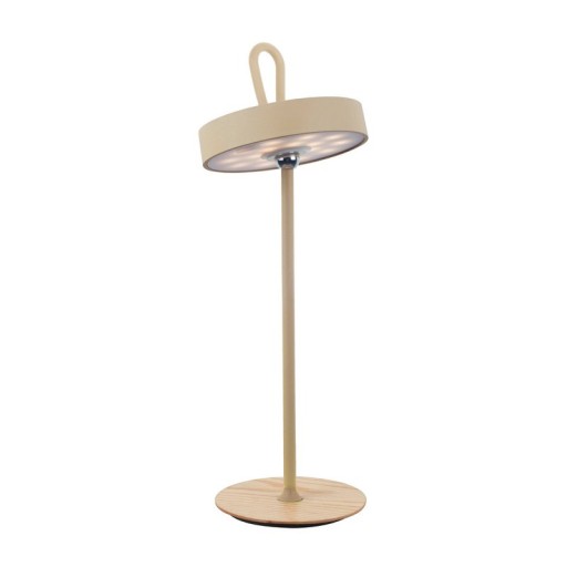 LED battery table lamp magnetic for outside and inside, made of metal and plastic in frost, 36 cm high