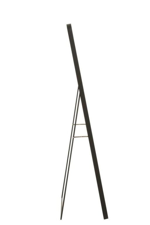 J -Line Mirror on foot rectangle - Glass/Metal - Black - 55 x 150 cm