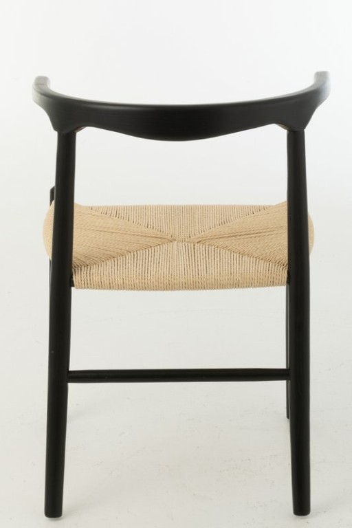 J-Line Chair Tone Beech Wood/Rope Black