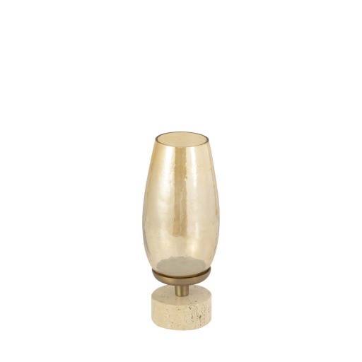 Sajeth Brass Luster Glass Stormlight On Base S