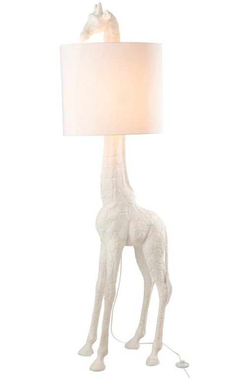 J-Line lamp Giraffe - polyresin - white