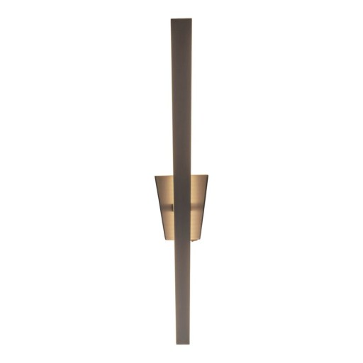 LED wall lamp "Trevor" nickel matt, wall lamp made of metal and plastic in nickel matt, with firmly built -in LEDs, wall lighting inside 62 x 10 x 4.5 cm