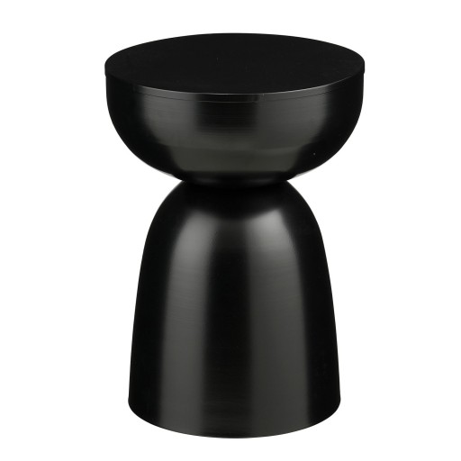 Elliot Bijzettafel - H45 x Ø32 cm - IJzer - Zwart