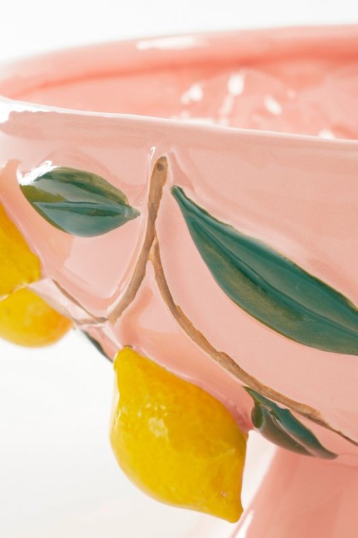 Melika Decoration Scale - H16 x Ø39 cm - Ceramics - Light pink