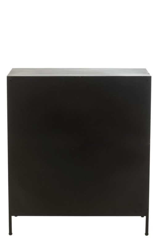 J-Line Cabinet 16 Sliding Wood/Metal Brown