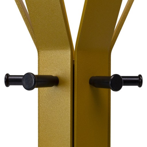 Gorillz Molto - Industrial - Standing Coat Rack - 14 Coat Hooks - Yellow