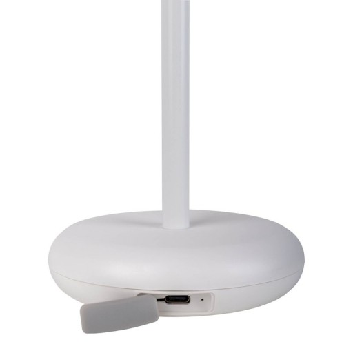 Cordless tablet light "Pasi" for outside and inside, made of metal and plastic in white, dimmable, with touch and memory function, approx. 26 cm high