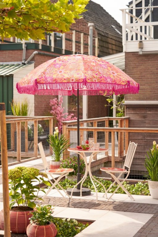 Bologna Bistro chair - L40 x B51 x H87 cm - Metal - Red