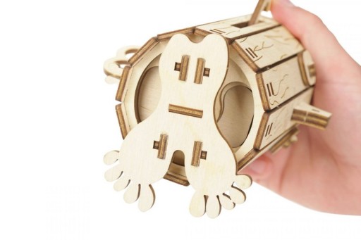 Mr. Playwood 3D Wooden Puzzle Forest Spirit Moneybox, 10605, 15x13x15cm.