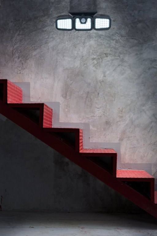 LED Solar Außenwandleuchte "Pacita", Multifunktionsleuchte Außenwandlampe aus Kunststoff in Schwarz, 28,3 x 13,5 x ca. 11 cm