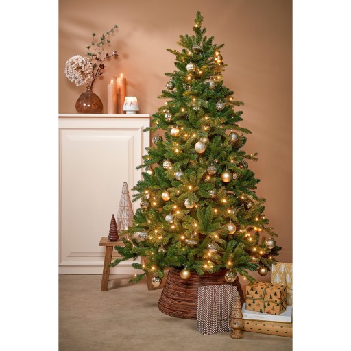 Brampton Kunstkerstboom Slim met LED Verlichting - H185 x Ø114 cm - Groen