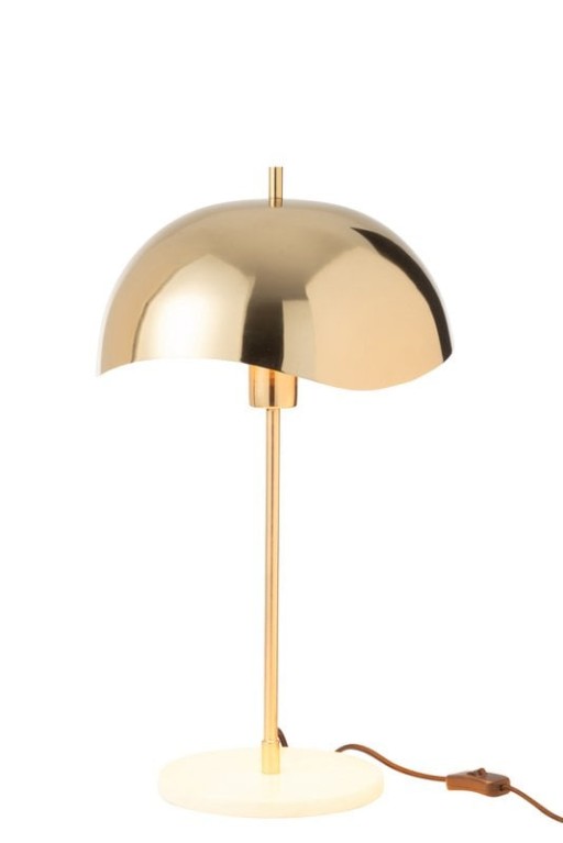 J-Line Table Lamp Metal/Marble Gold