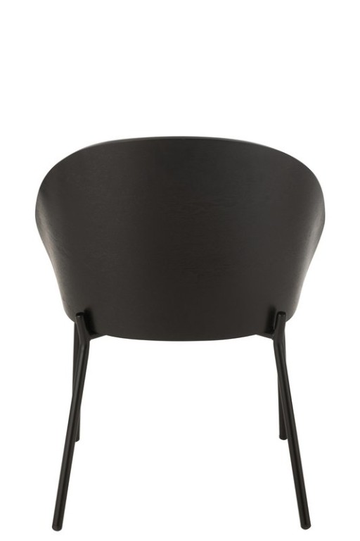 J-Line Chair Lone Plywood/Metal Black/Grey