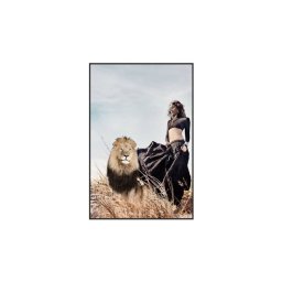 Glass Art Wandpaneel | Lion Queen 120x80 cm