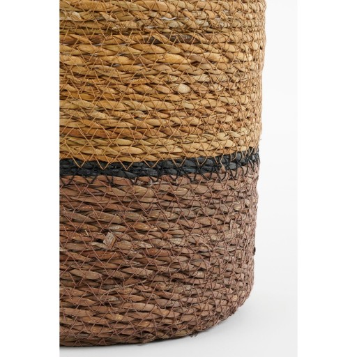 Damian Plantenmand - Set van 2 - H20 x Ø20 cm - Zeegras - Bruin