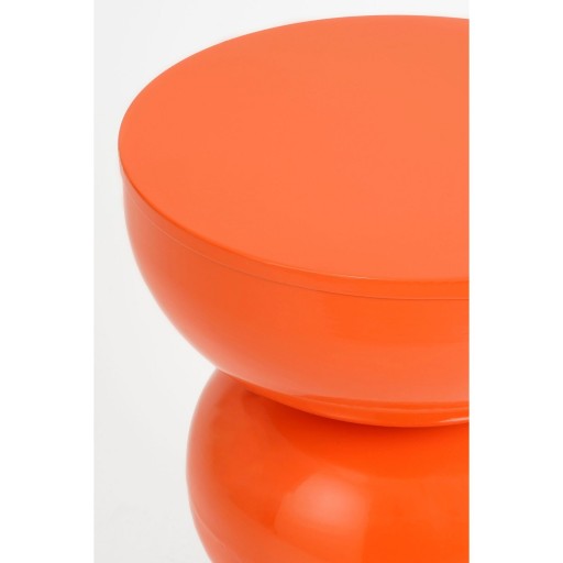 Luna Bijzettafel - H46 x Ø32 cm - IJzer - Oranje