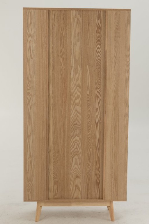 J -Line Cabinet Cases Round - Pine Wood - Naturel
