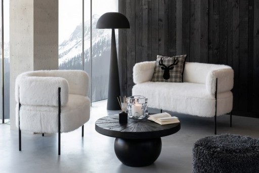 J-Line side table Bol Shanil - wood - black