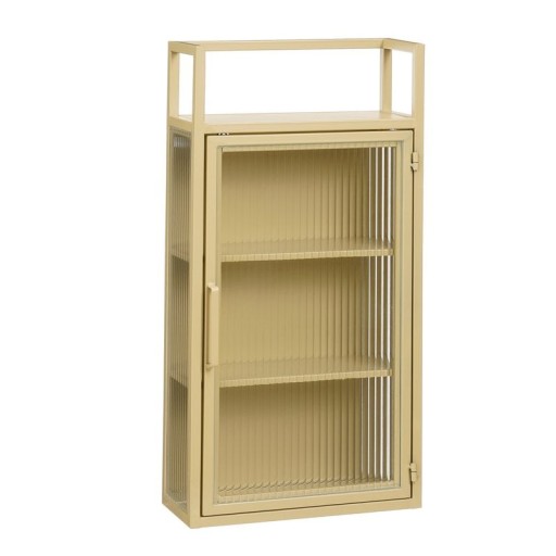 Clifton wall cupboard - L38 x B15 x H74 cm - Metal - Beige