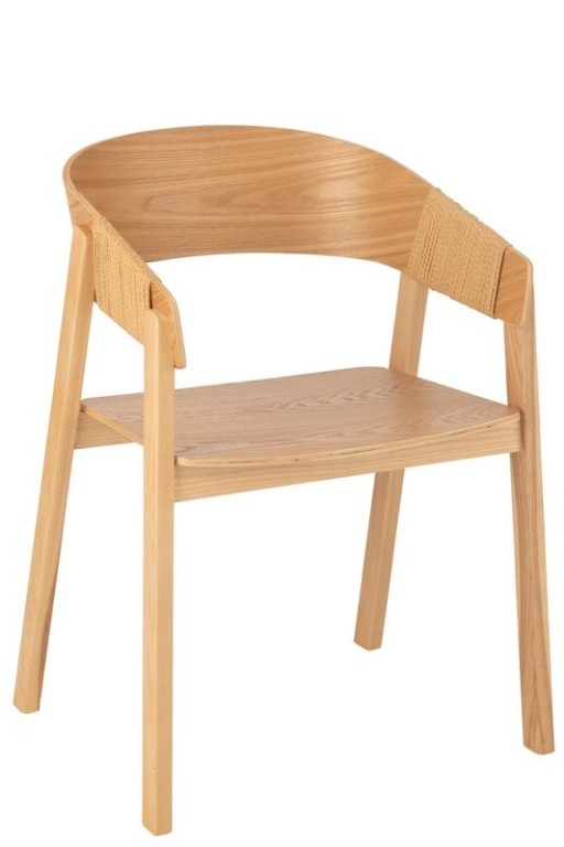 J-Line Chair Naga Ash Wood/Rope Natural