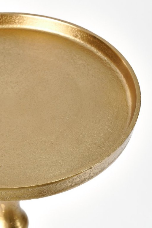 Duco side table - H54 x Ø25 cm - FSC 100% - Recycled aluminum - Gold