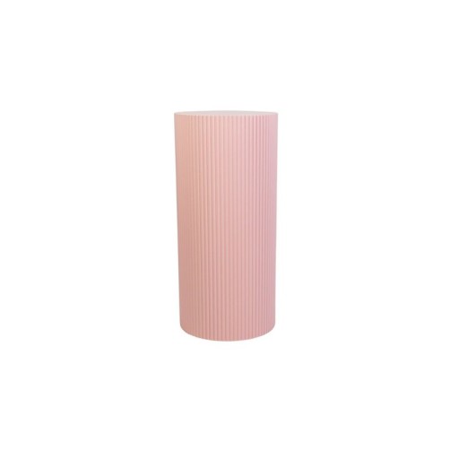 Side Table / Pillar- Cylinder - MDF - Light Pink - 30x65cm