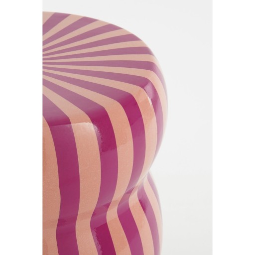 Skipper Bijzettafel - H44 x Ø32 cm - Keramiek - Paars