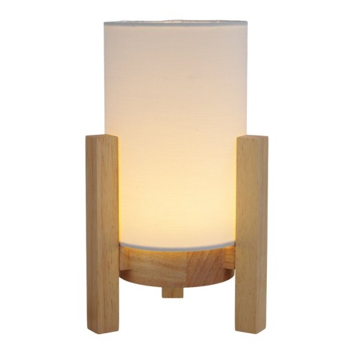 Cordial lamp "Madita" 25 cm high, in white/nature, with integrated LED, dimmable with touch sensor
