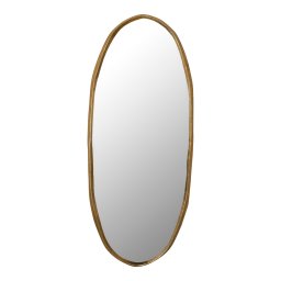 Limera Brass Alu Oval Mirror Irregular Border M