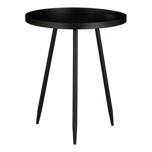 Flores Side table - H49 x Ø42 cm - Metal - Black