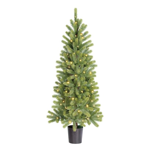Nagoya Kunstkerstboom met LED Verlichting en Timerfunctie - H120 x Ø60 cm - Groen