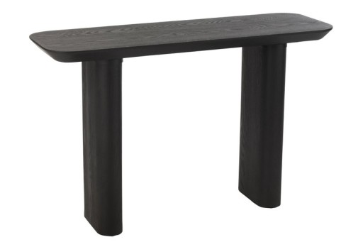 J-Line Console Large Veneer/Fir Wood Black