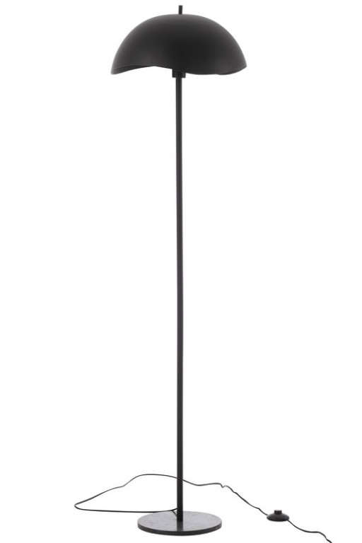 J-Line Floor Lamp Metal/Marble Black
