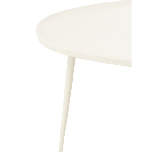 J-Line bijzettafel Vinta - aluminium - wit