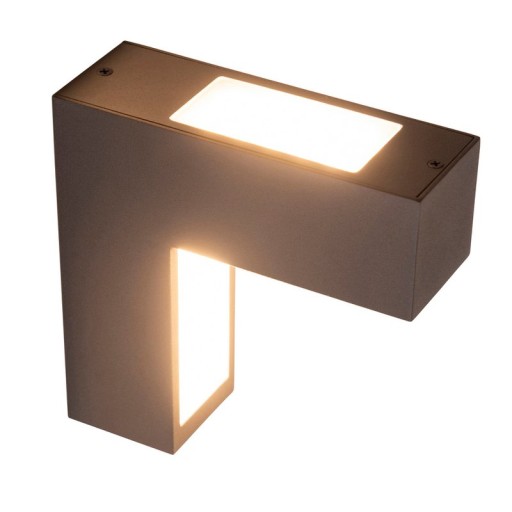 LED wall lights "Angus" made of metal and plastic in anthracite, with integrated LED