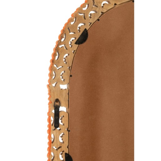 J-Line Spiegel Gekerfd Mumbai Mango Hout Mix