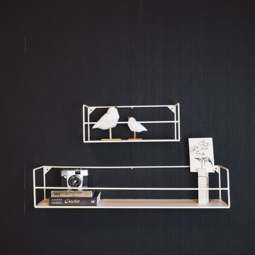 Wall Shelves - Metal - Sand - S2 - 40x14x16 | 80x14x16cm