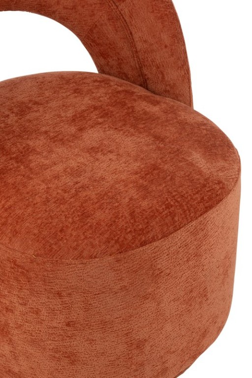 J -Line Chair Accent - Textile - Orange/Rust